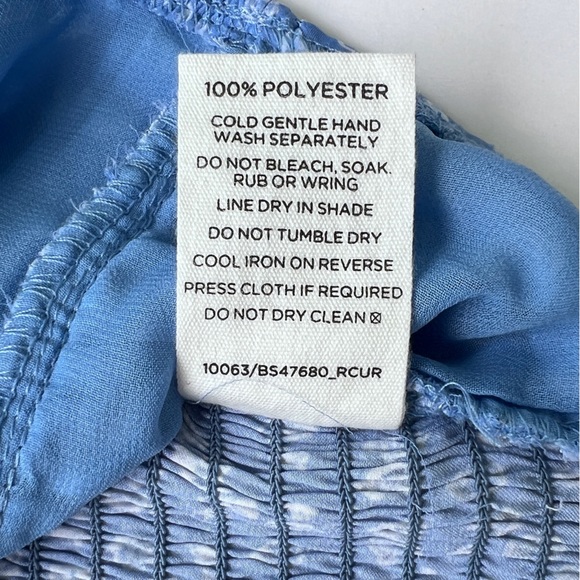 Blue Floral Peplum Blouse with Sweetheart Neckline Small Size Aka Corset Draped - Picture 11 of 13